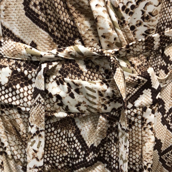 Just Cavalli Snakeskin Print Wrap Dress - Picture 3 of 13